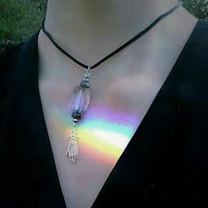 SOLD• Labradorite Antique Silver Choker